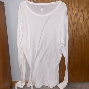 White plain long sleeve